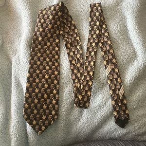 Ermenegildo Zegna Neutral Patterned Tie